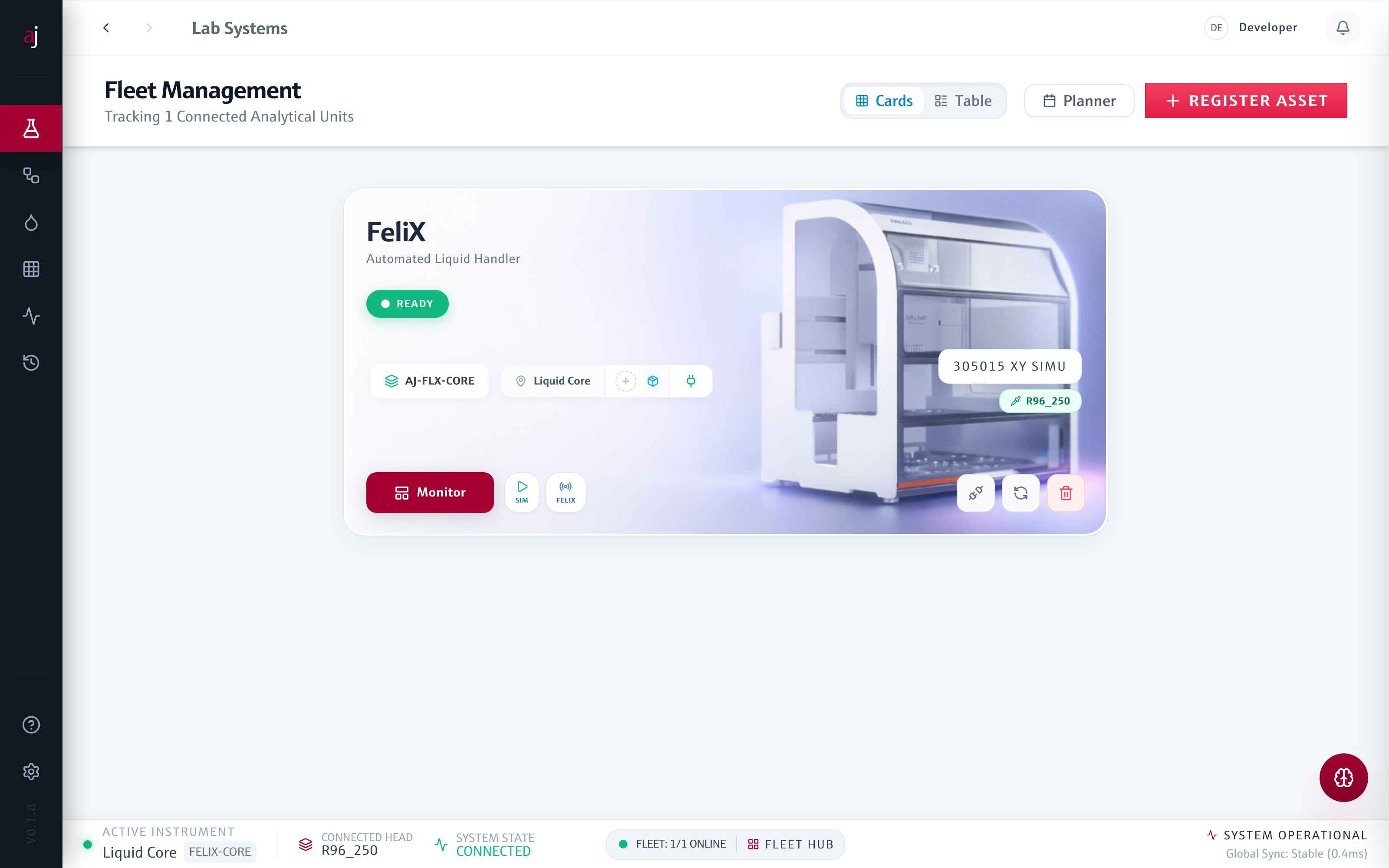 Fleet Management mit FeliX-Gerätekarte