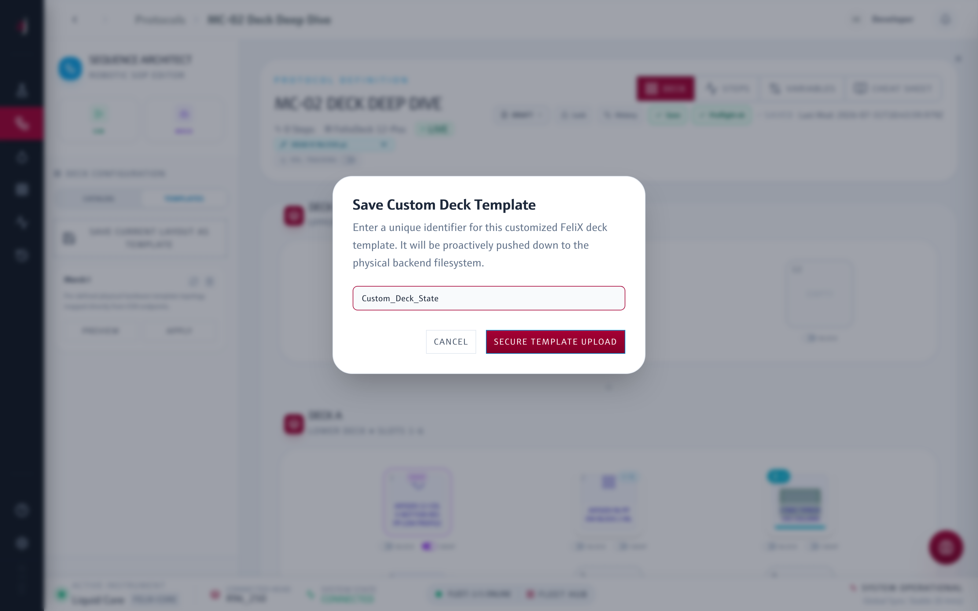 Save Custom Deck Template Dialog