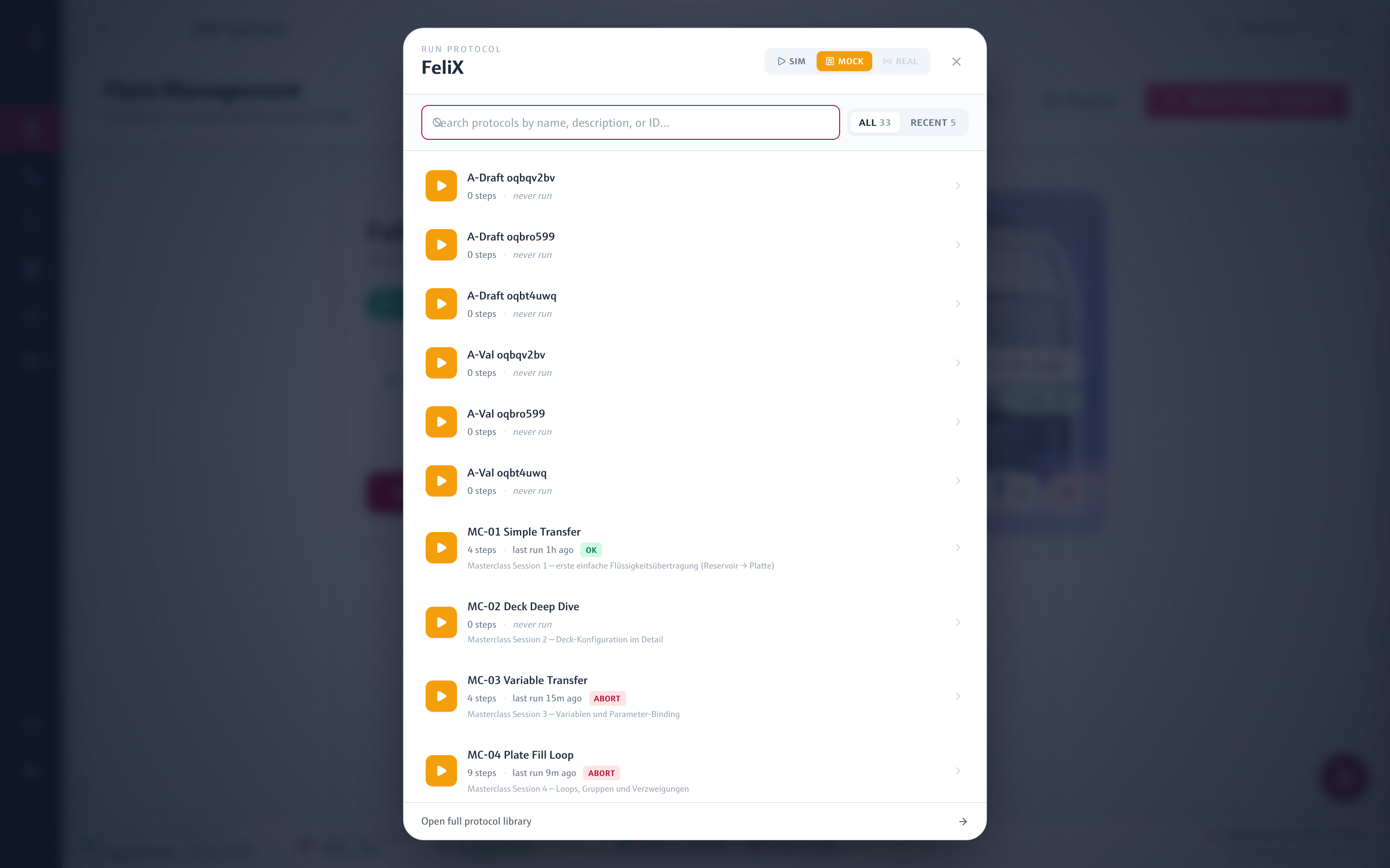 Run-Protocol-Picker